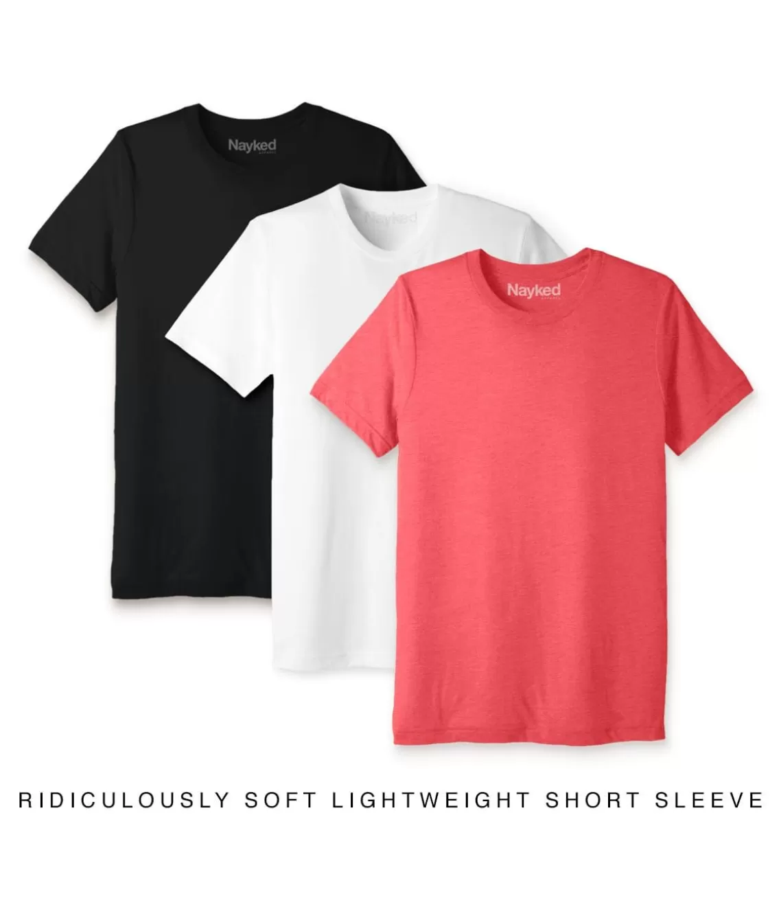 Cheap Men'S 3Pk Ridiculously Soft Lightweight Crew Neck T-Shirt Favorites Men T-Shirts