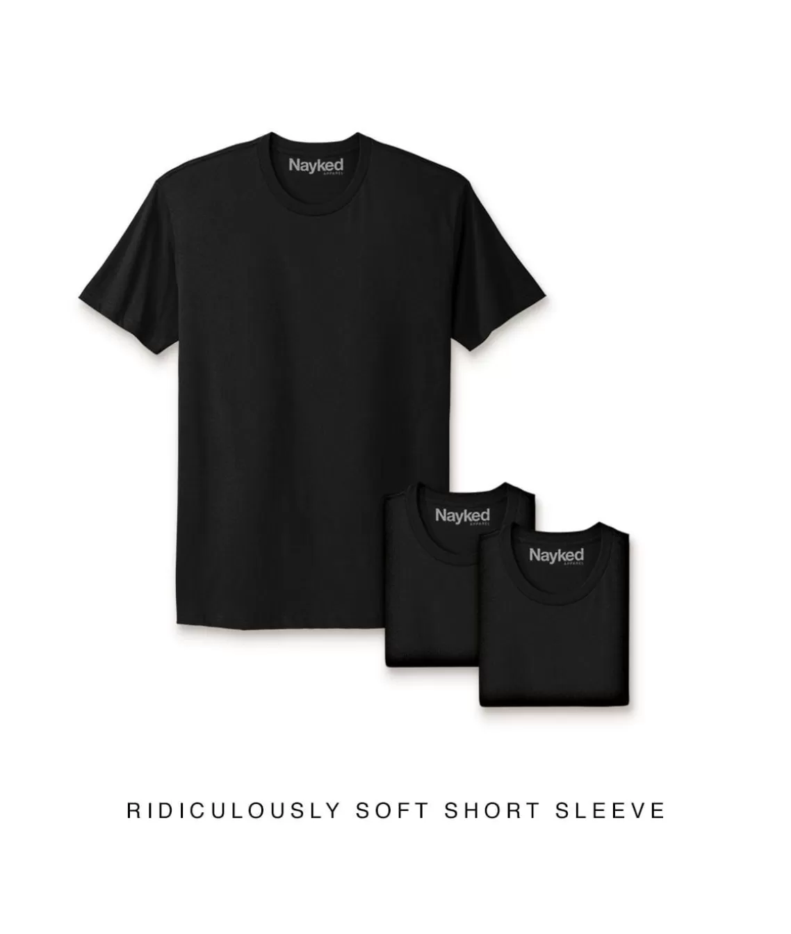 Flash Sale Men'S 3Pk Ridiculously Soft Short Sleeve Crew Neck 100% Cotton T-Shirt Men Shirts