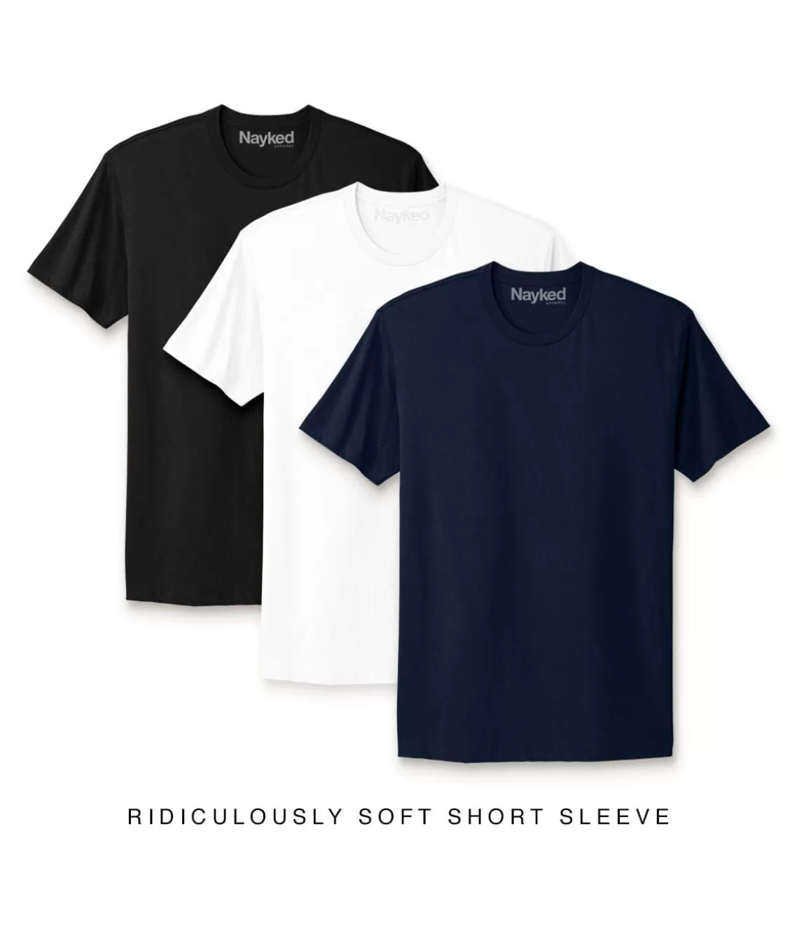 Store Men'S 3Pk Ridiculously Soft Short Sleeve Crew Neck 100% Cotton T-Shirt Favorites Men Shirts