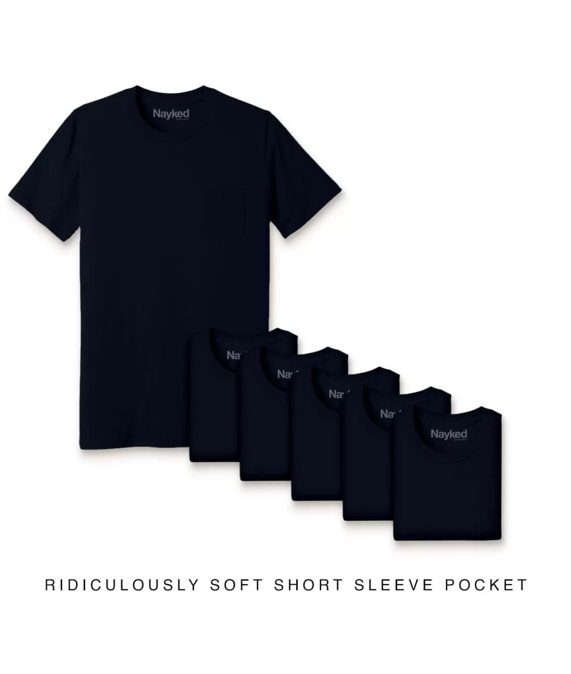 Cheap Men'S 6Pk Ridiculously Soft 100% Cotton Pocket T-Shirt Men T-Shirt Packs