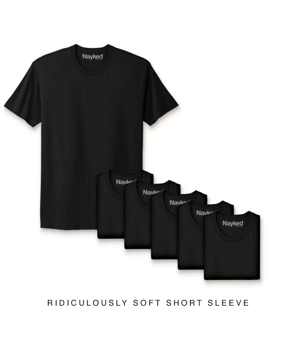 Discount Men'S 6Pk Ridiculously Soft Short Sleeve Crew Neck 100% Cotton T-Shirt Men Shirts