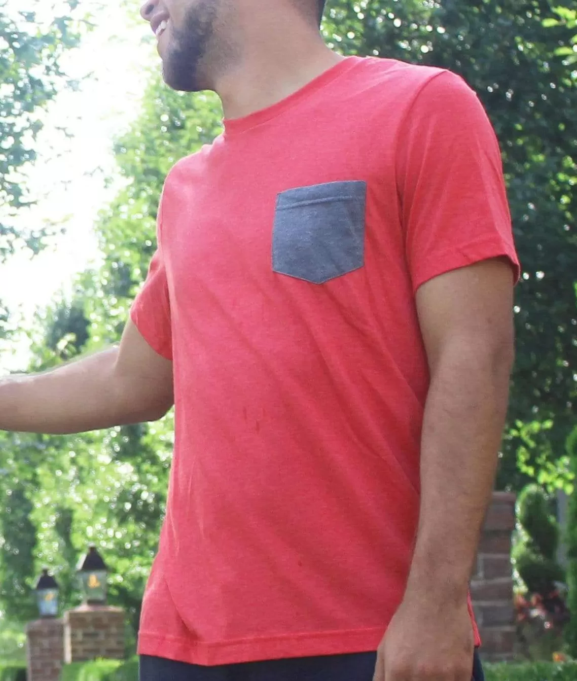 Online Men'S Ridiculously Soft Contrast Pocket Short Sleeve Crew Neck T-Shirt Men Shirts