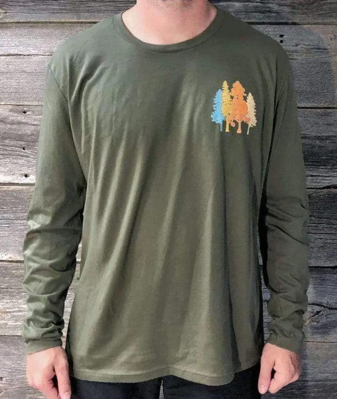 Store Men'S Ridiculously Soft Cotton Long Sleeve Graphic Tee | Take A Hike Men T-Shirts