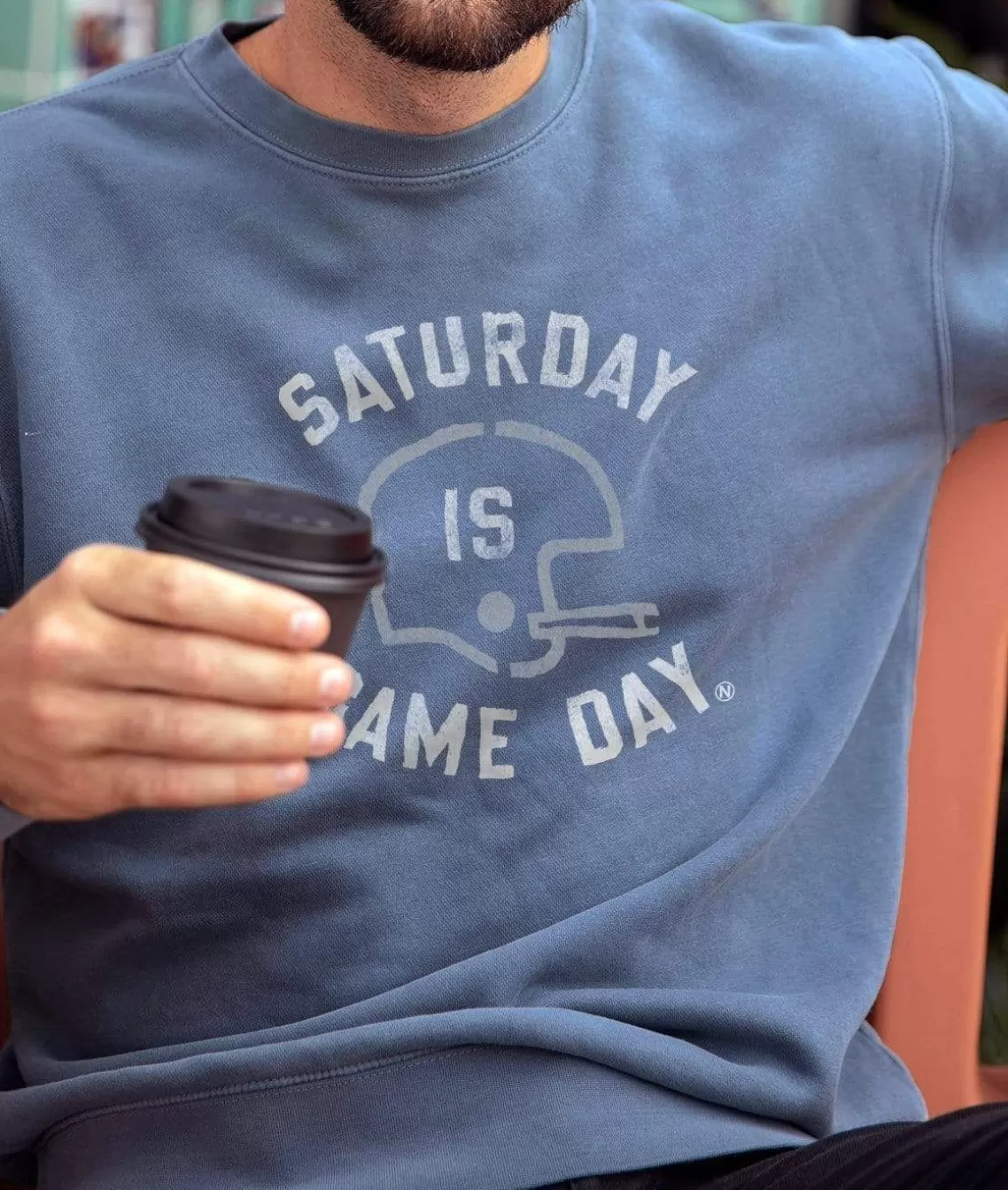 Store Men'S Ridiculously Soft Heavyweight Fleece Graphic Pullover Sweatshirt | Saturday Is Game Day Men Shirts