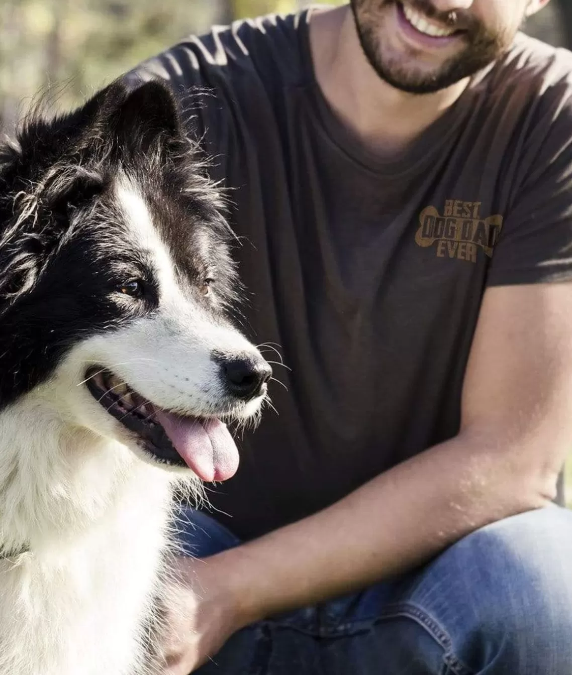 New Men'S Ridiculously Soft Lightweight Graphic Tee | Best Dog Dad Men T-Shirts