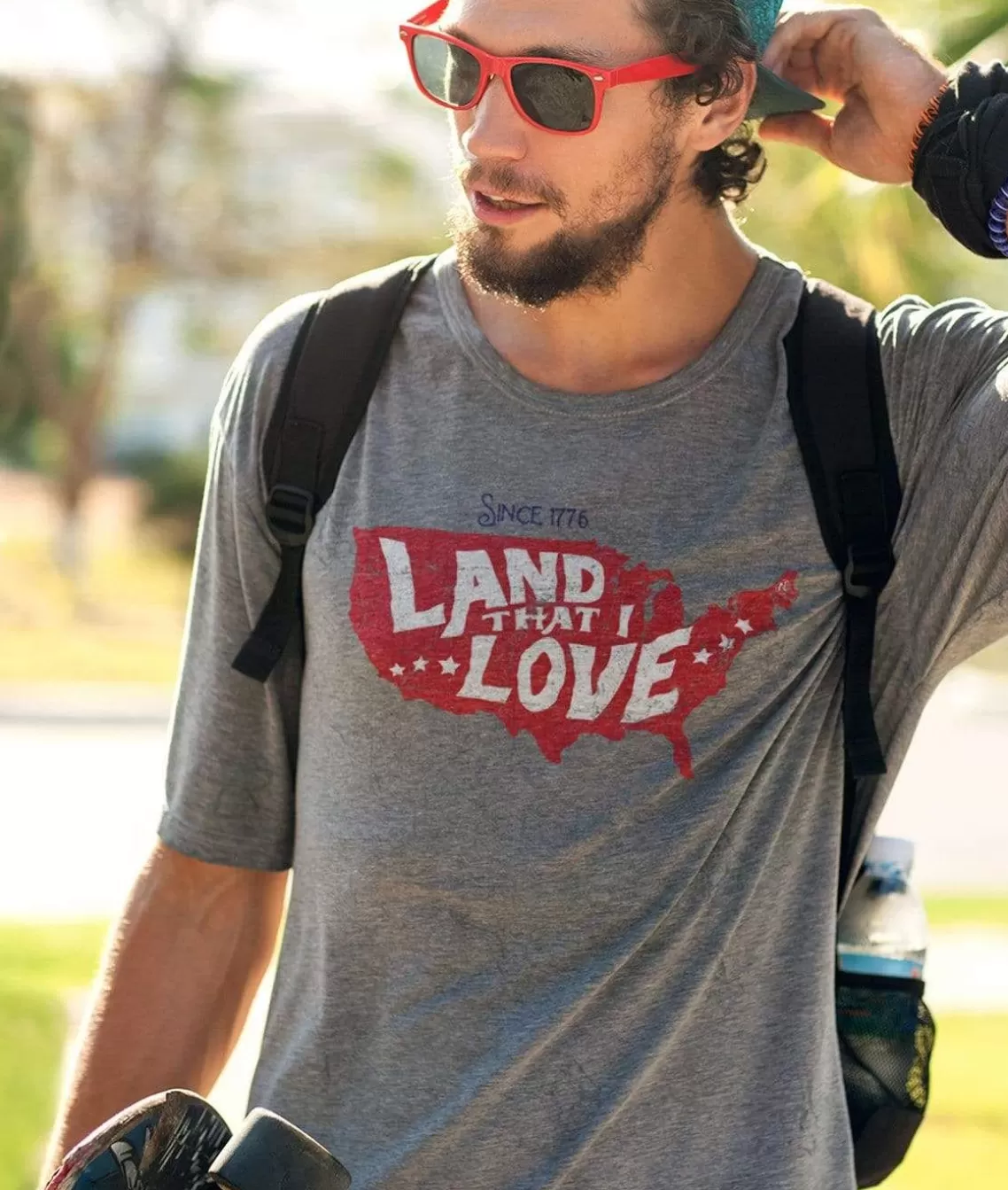 Shop Men'S Ridiculously Soft Lightweight Graphic Tee | Land That I Love Men Shirts