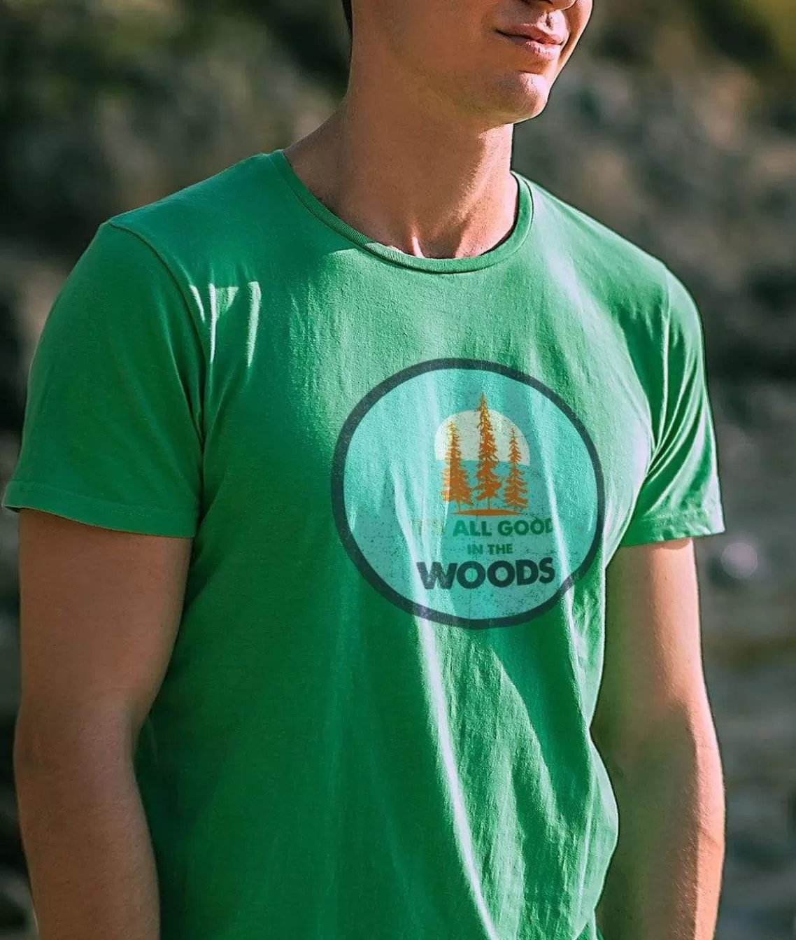 Clearance Men'S Ridiculously Soft Midweight Graphic Tee | All Good In The Woods Men Shirts