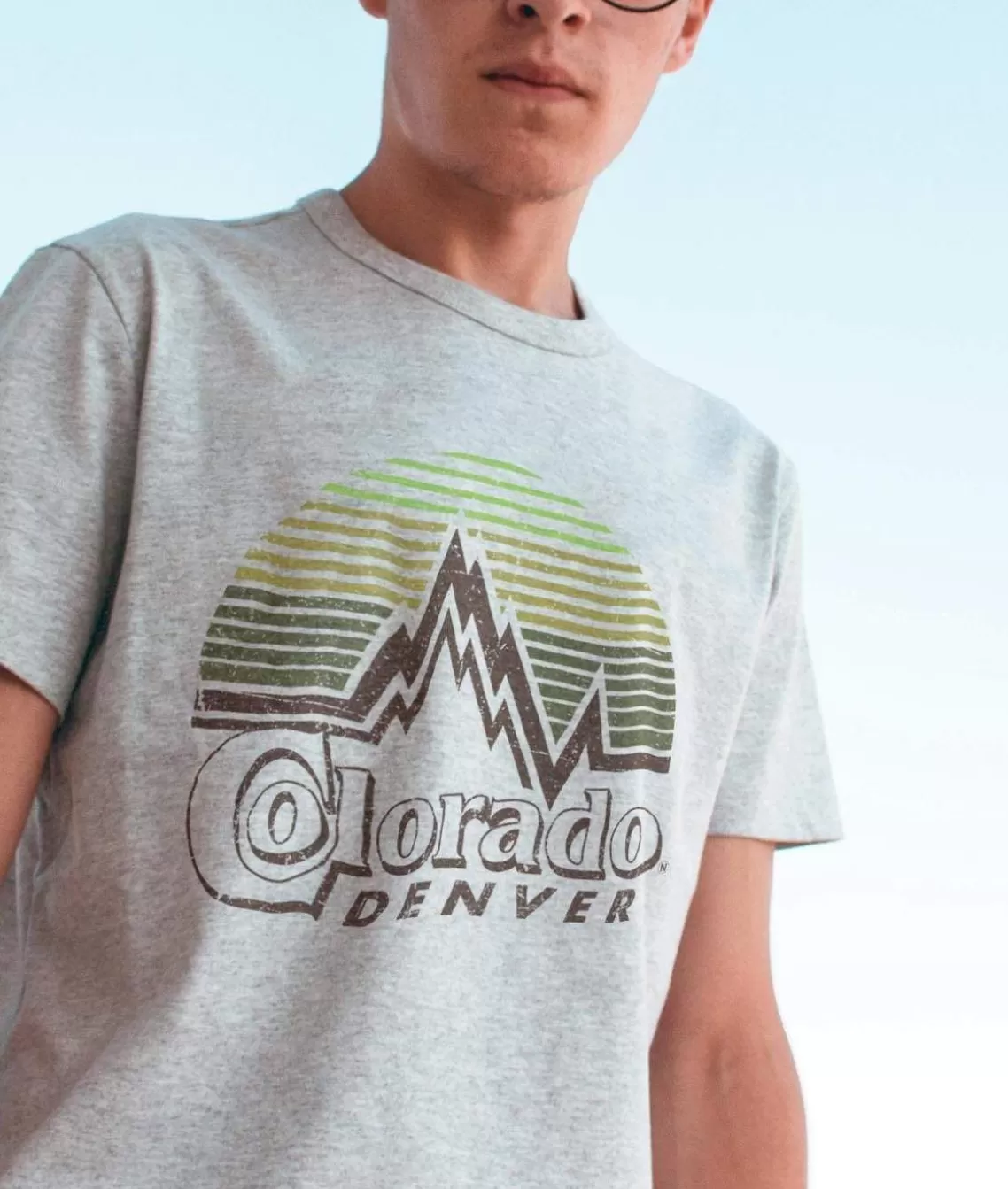 Clearance Men'S Ridiculously Soft Midweight Graphic Tee | Denver Colorado Men Shirts