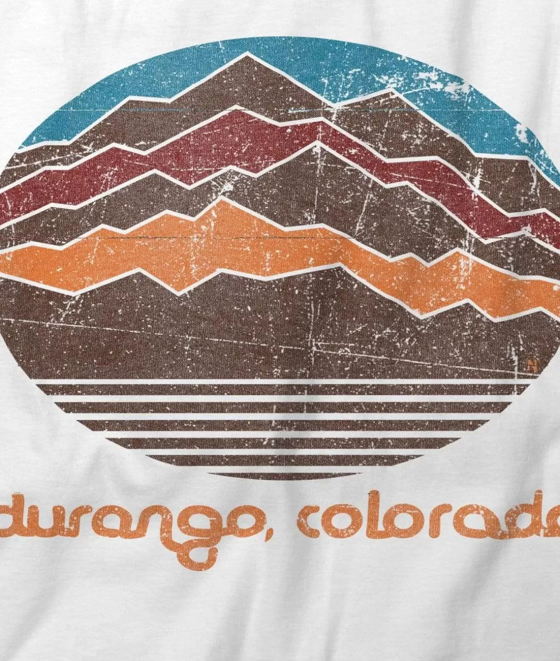 Clearance Men'S Ridiculously Soft Midweight Graphic Tee | Durango Colorado Men T-Shirts