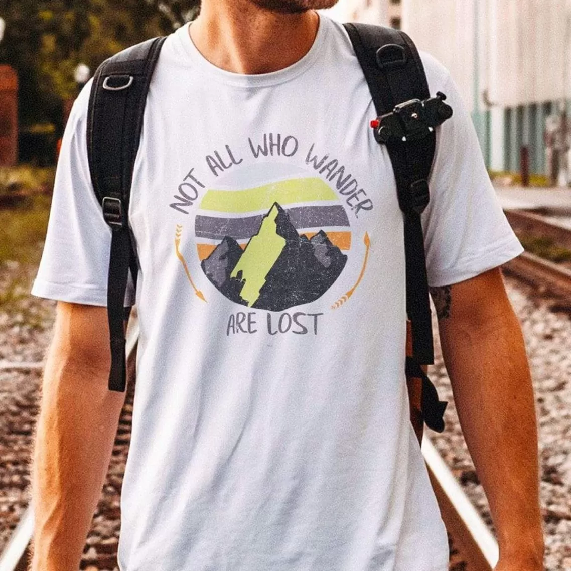 Sale Men'S Ridiculously Soft Midweight Graphic Tee | Not All Who Wander Are Lost Men T-Shirts