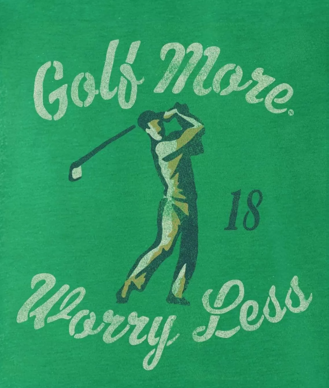 Best Men'S Ridiculously Soft Midweight Graphic T-Shirt | Golf More, Worry Less Men Shirts