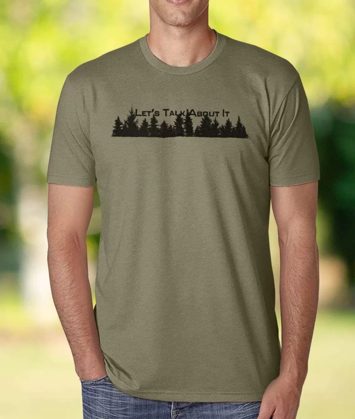 Cheap Ridiculously Soft Crew Neck Graphic T-Shirt | Let'S Talk About It Men Shirts