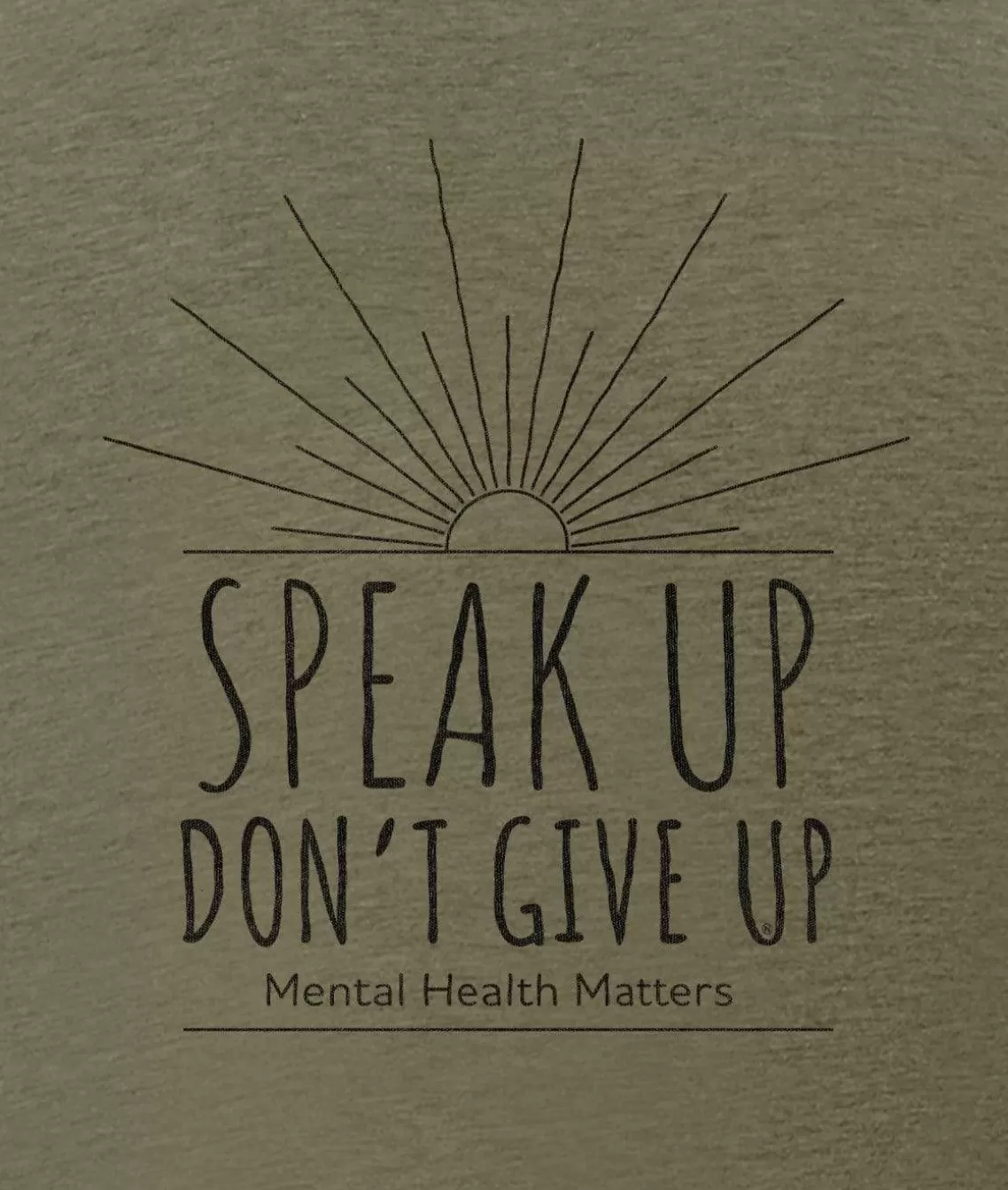 Best Sale Ridiculously Soft Crew Neck Graphic T-Shirt | Speak Up Don'T Give Up Front Graphic Men T-Shirts