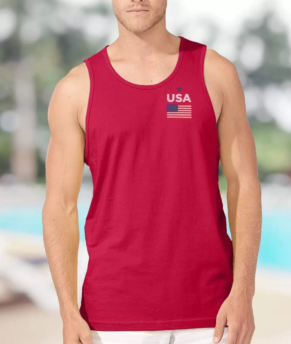 Outlet Ridiculously Soft Men'S Usa Graphic Tank Men Tanks