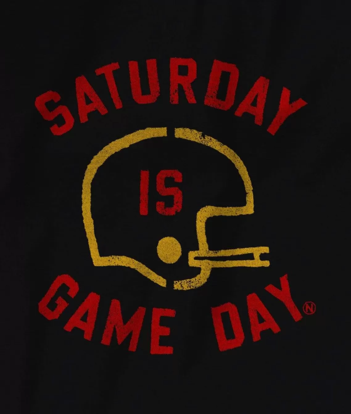 Store Ridiculously Soft Saturday Is Game Day Graphic Long Sleeve Crew Neck T-Shirt Men T-Shirts