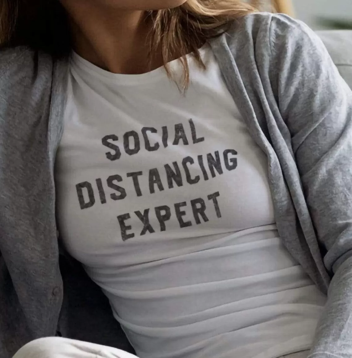 Best Women'S Ridiculously Soft 100% Cotton Graphic Tee | Social Distancing Expert Women T-Shirts