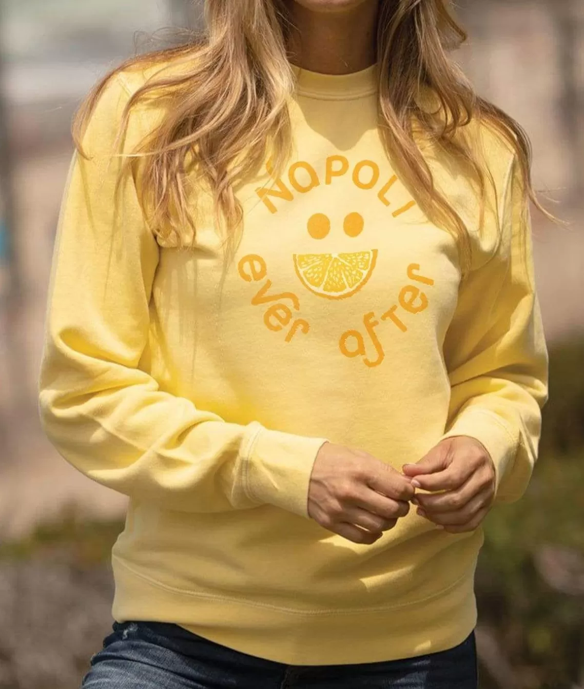 Flash Sale Women'S Ridiculously Soft Fleece Graphic Pullover Sweatshirt | Napoli Ever After Women Tops