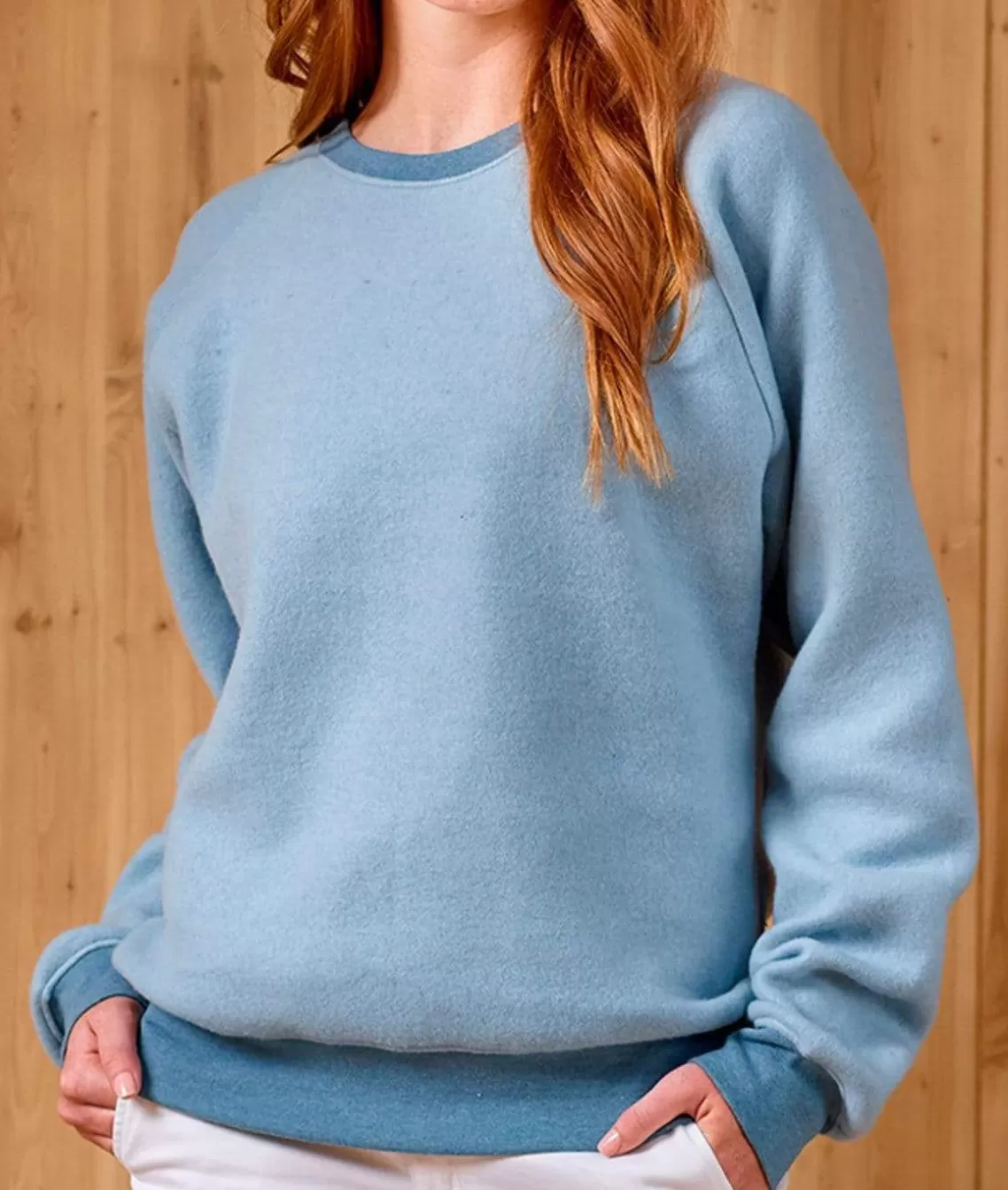 Online Women'S Ridiculously Soft Inside Out Crew Neck Pullover Sweatshirt Women Athleisure