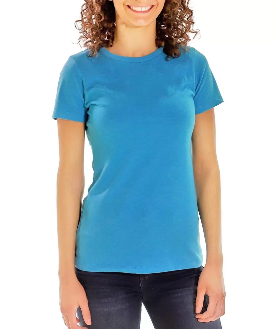 New Women'S Ridiculously Soft Midweight Crew Neck T-Shirt Women T-Shirts