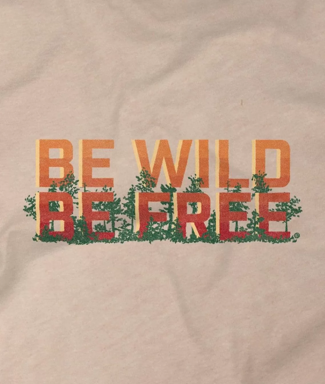 Cheap Women'S Ridiculously Soft Midweight Graphic Tee | Be Wild, Be Free Women Tops