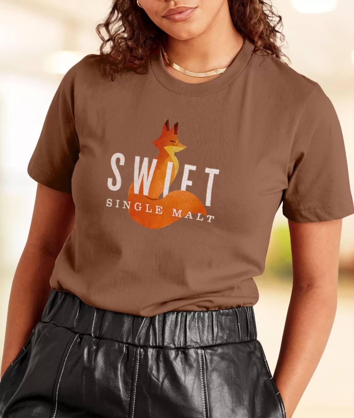 Flash Sale Women'S Ridiculously Soft Relaxed Fit 100% Cotton Graphic T-Shirt | Swift Single Malt Women Tops