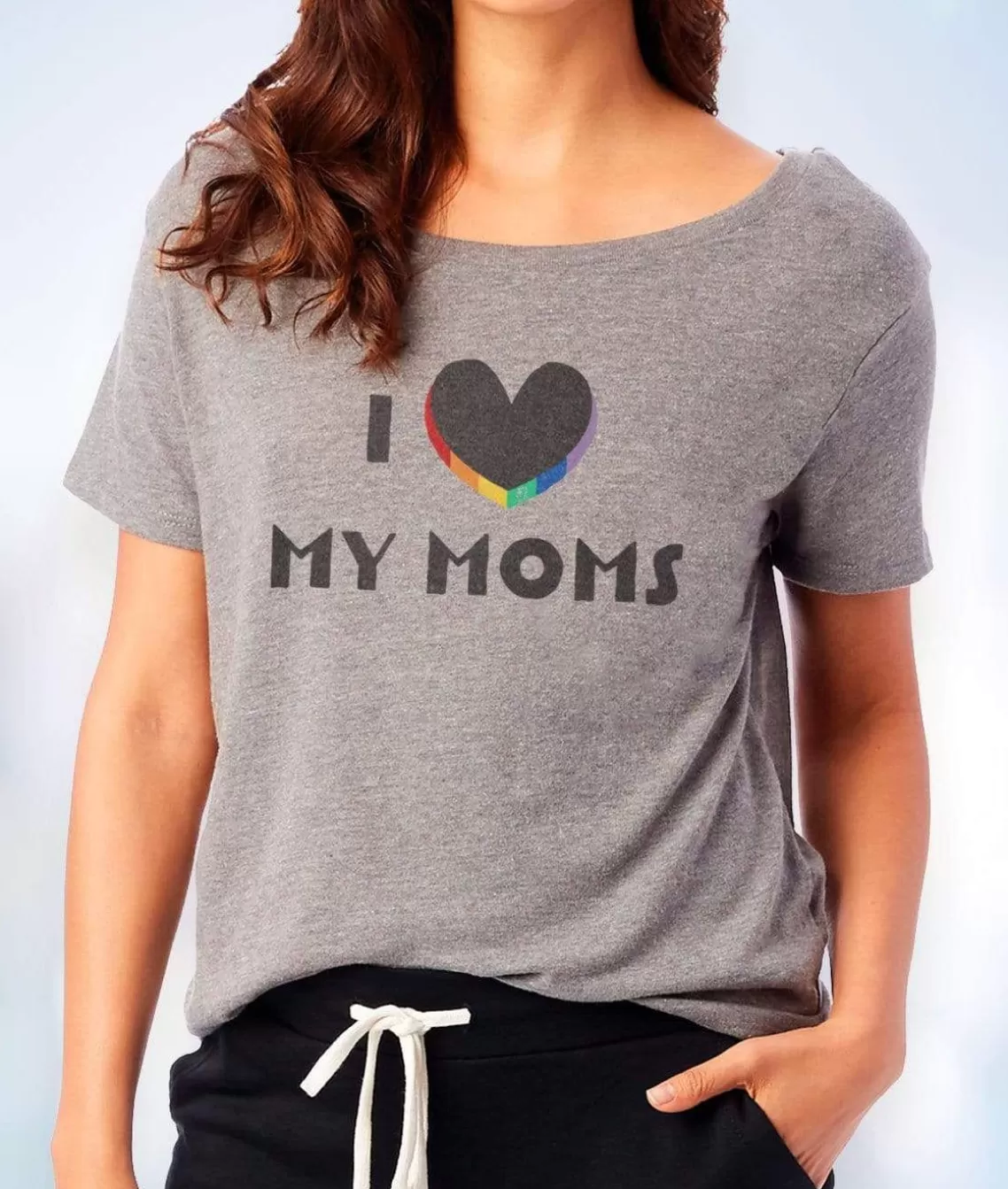 Online Women'S Ridiculously Soft Vintage Oversized Graphic Tee | I Love My Moms Women T-Shirts