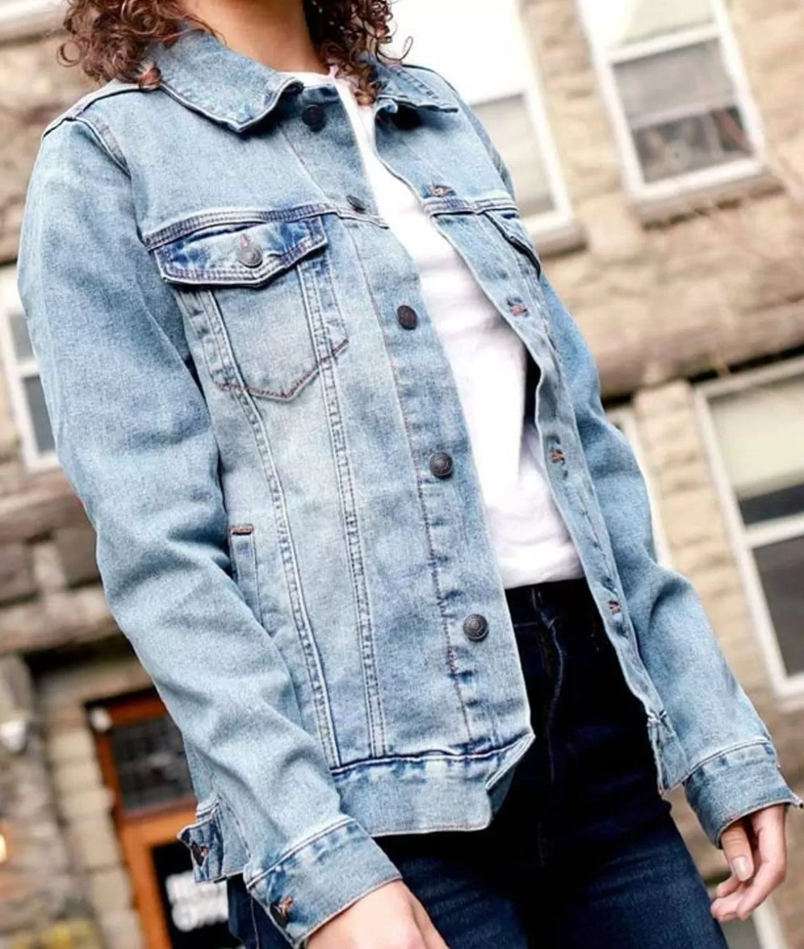Flash Sale Women'S Soft Oversized Vintage Denim Jacket Women Tops